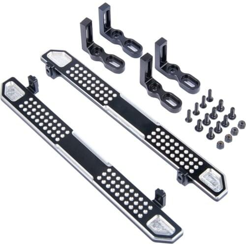 Modified Parts Aluminum Step Pedal TRX4 Simulated Side Step Sliders Lateral Pedal for 1/10 RC Crawler part of car