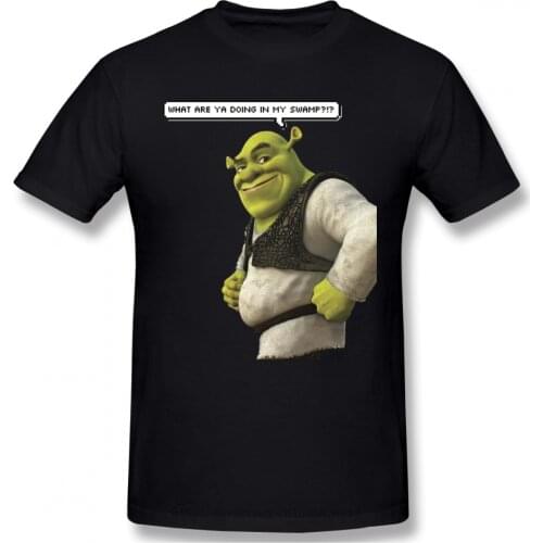 New Summer Smile Design Shrek Comedy Film Cotton Men T-Shirt