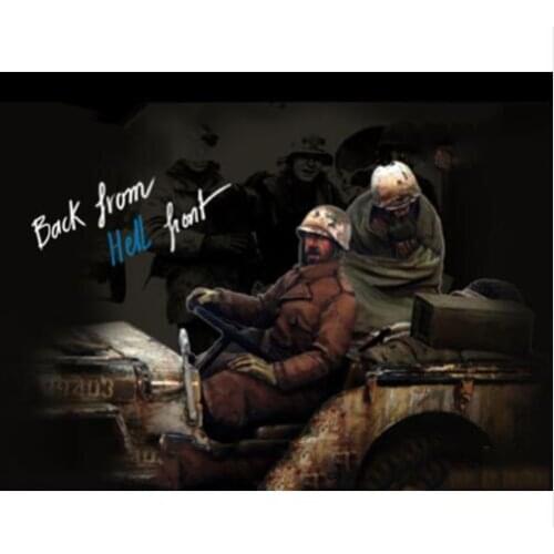 New Unassembled 1/35 US Infantry Winter (NO CAR ) Soldier Resin Figure Unpainted Model Kit