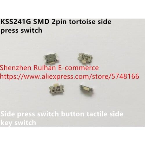 Original new 100% KSS241G SMD 2pin tortoise side press switch button tactile side key switch