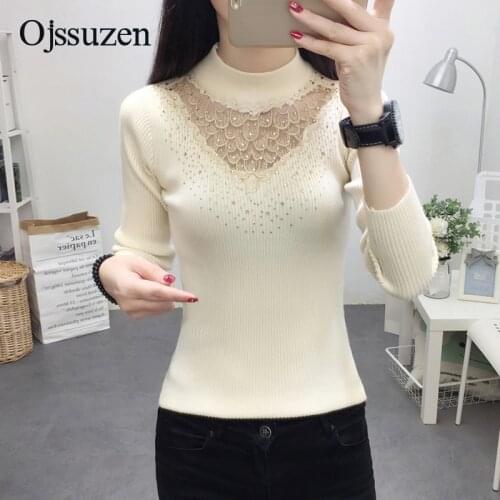 Autumn Winter Apricot Sexy Slim Sweater Women See Through Knitted Purple Female Pullover Patchwork Womans Clothing Blue Diamond