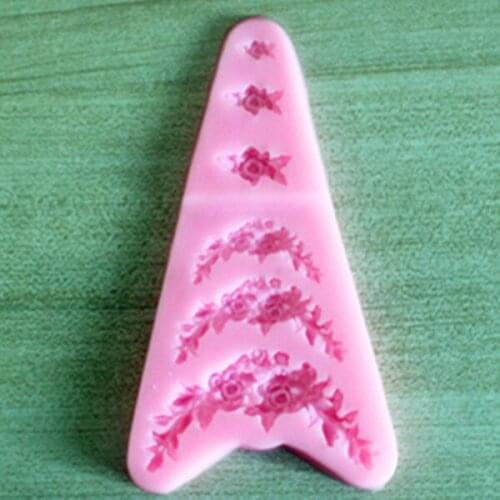 P777 flower silicone fondant mould chocolate molds