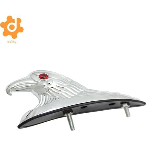 Motorcycle Front Light Eagle Face Ornament Chrome Eyes Light Frame