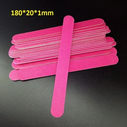 50pcs 180/180 Nail Files Wood Chips Nail Art File Nails Polish Tools Nail Accessories Blue Color Sanding File Buffer Block