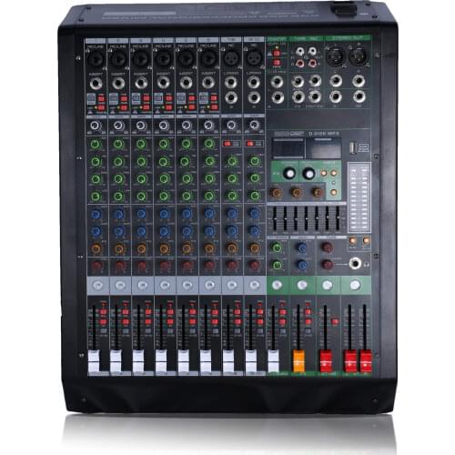 Professional 10-Channel Mixing Console Digital 256 DSP Audio Mixer Stereo Sound Board