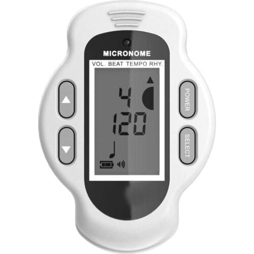 Clip on Universal Metronome Zither Guitar Rhythm Drum Built-in Battery LED-backlit LCD Display Pedals Synthesizer Effector