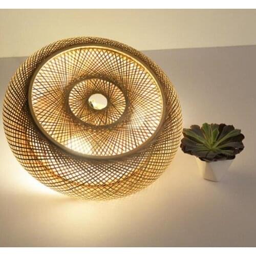 Vintage Bamboo Ceiling Lights Chinese Style Hanging Ceiling Lamp for Living Room Dining Room Kitchen Light Fixture E27 Hanglamp