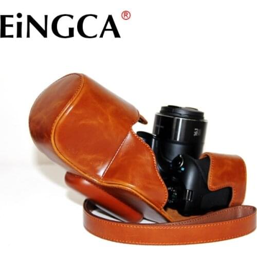 Camera Video Bag PU Protection Case Fits for Canon PowerShot SX60 HS Digital Camera