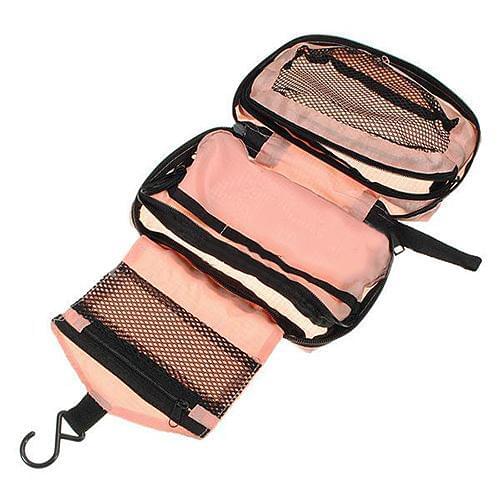 Women men Zipper Travel Makeup Toiletry Purse Organizer Hanging Beauty Wash Bag Holder Cosmetic