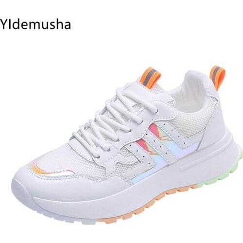 2021 Women Platform Chunky Sneakers Designers Fashion Women Casual Shoes Woman Sport Shoes Female Summer Mesh Vulcanized Shoes