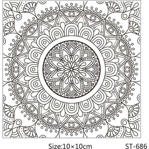 ZhuoAng Multiple shapes line style flower Clear Stamps For DIY Scrapbooking/Card Making/Album Decorative Silicon Stamp Crafts