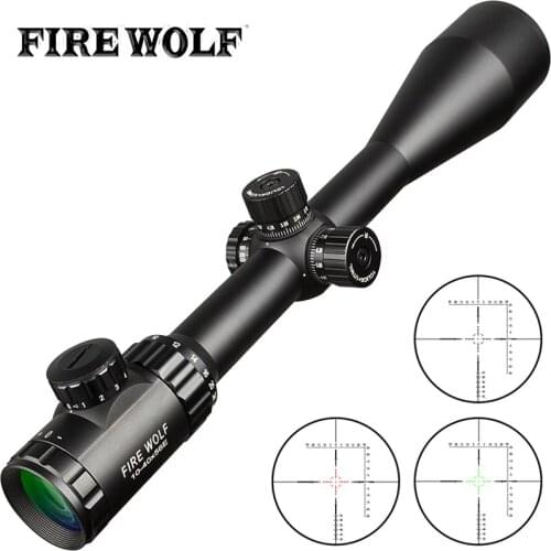 10-40X56E Hunting Scopes Side Wheel Parallax Adjustment Optics Riflescope Red And Green Dot Sight For Military Scopes