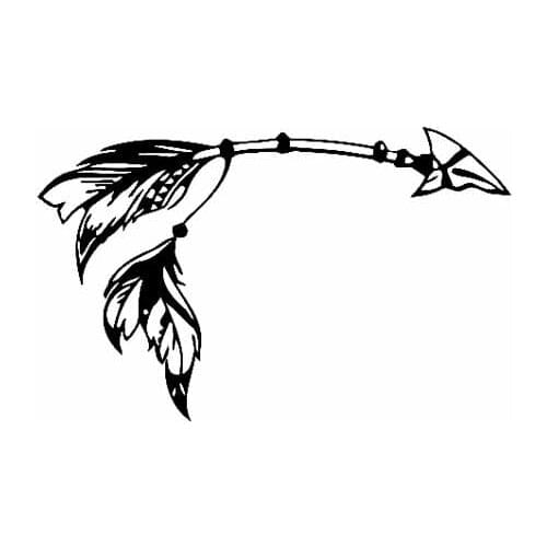 14.7CM*9.3CM Arrow Dream Catcher Vinyl Decal Car Sticker Laptop Suitcase Helmet Skateboard Sticker