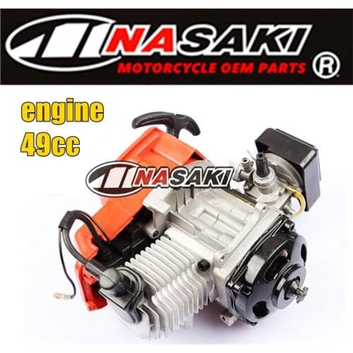 2-T 47cc bicicletbolso 49cc Motor Motor carburador Mini Dirt Bike Mini cross - country motocicleta de quatro rodas praia