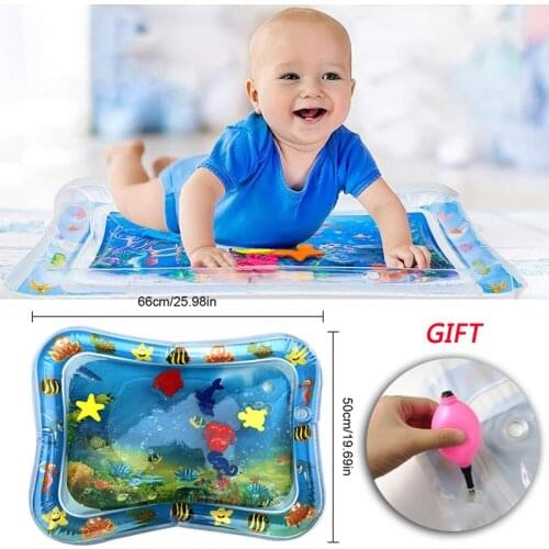 2018 Creative Baby Inflatable Patted Pad Baby Inflatable Water Cushion Prostrate Water Cushion Pat Pad The Fun Water Play Mat