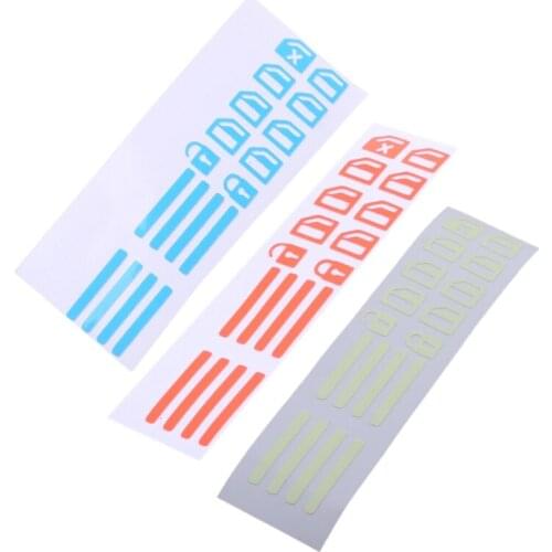 A0NE Universal Car Door Window Lift Window Button Sticker Car Sticker Luminous Car Styling