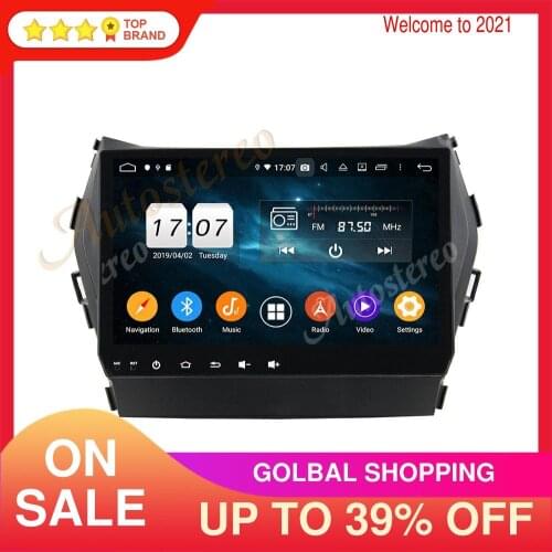 Android 9 Car Multimedia Player GPS Navigation For Hyundai IX45/Sante Fe 14 Car Headunit Radio Tape Recorde Stereo No DVD Player