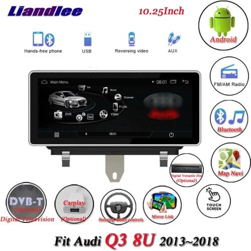 Car Android Multimedia System For Audi Q3 8U 2013-2018 Radio GPS Navigation Player Carplay Androidauto Stereo HD Screen