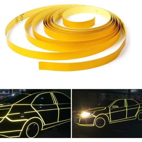 Car Sticker Lining Reflective Vinyl Wrap Film Car Motorcycle Sticker Decal 10mm X 5m Self-sticking Backing Strip Cover