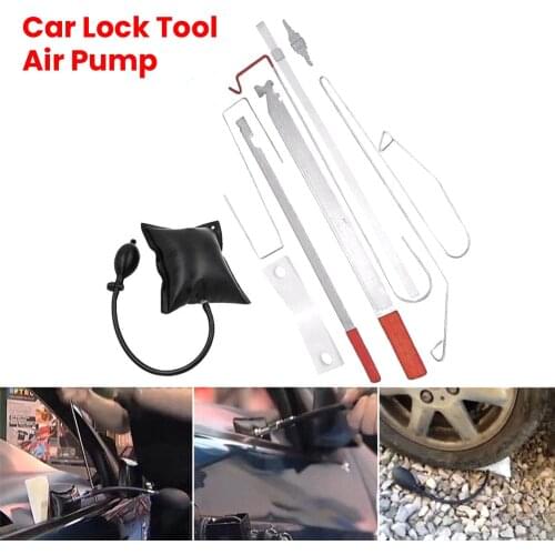 Car Vehicle Door Key Lock Out Emergency Open Unlock Portable Tool Kit+Air Pump Car Repair Tool Auxiliary Equipment Dropshipping