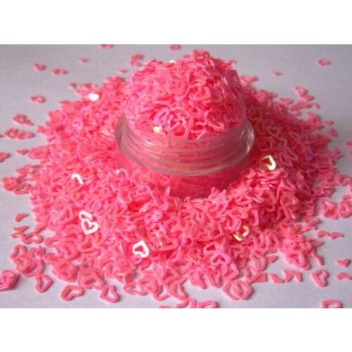 Nail Art Glitter Small Open heart Paillette Decoration Free Shipping