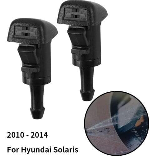 OGE 2PCS Front Windshield Washer Nozzles for Hyundai Solaris 2010 2011 2012 2013 2014 Replaces OEM 986303J000