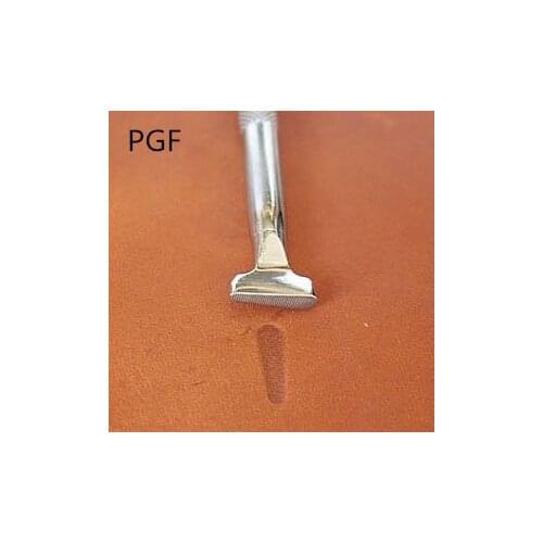 Thumb type horizontal grain size 1.5PGF leather workshop stainless steel fine printing tools leather carving tools