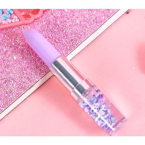 Kawaii Lipstick Gel Pen Creative Oil Quicksand Colorful Cute Stationary 0.5mm Signature Pens Black Ink Office School
