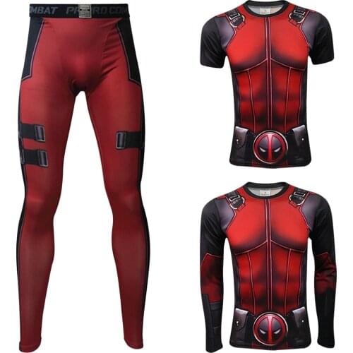 Three piece set Tees Harajuku Cosplay Anime character T-shirt Mens Personalized Long Sleeved Cotton O-Neck Tee For Adult