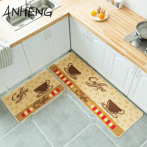 Kitchen Rug Anti-Slip Carpet Wateproof Bath Rectangle Long Print Fruit absorbent Foyer Prayer Doormat Hallway Mat Home Decro