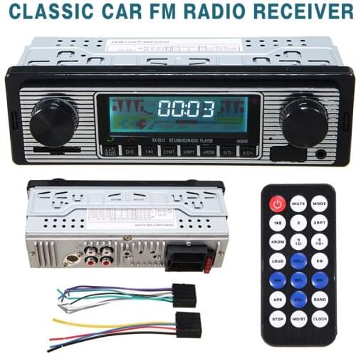 Mayitr 1set Car MP3 Music Player SX5513 Classic Vintage FM Stereo Radio Receiver USB AUX SD Card Parts Accessories