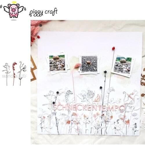 Piggy Craft metal cutting dies cut die mold Leaves branches Scrapbook paper craft knife mould blade punch stencils dies