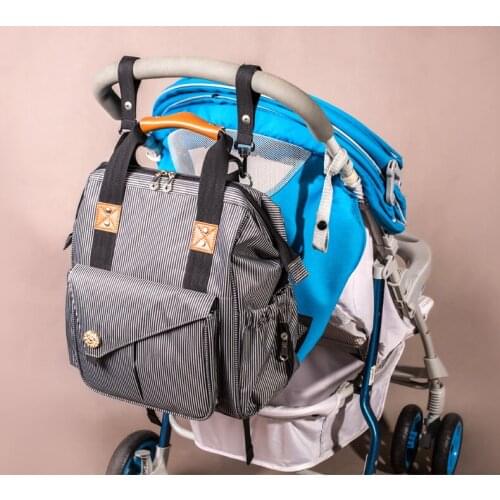 Qimiaobaby Fashion Mummy Maternity Bag Multi-function Diaper Bag Backpack Nappy Baby Bag with Stroller Straps for Baby Care