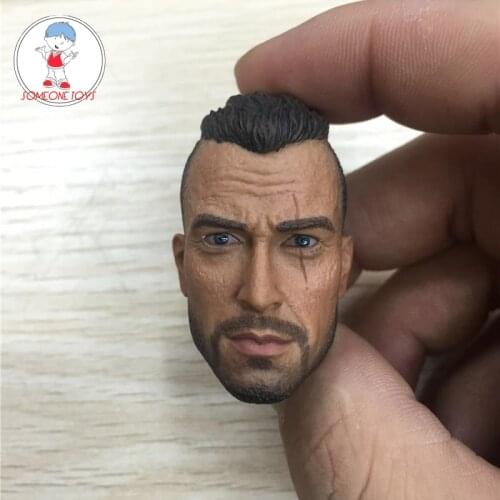 1/6 Male Soldier Head Sculpt Ghost Soap Head 2.0 D Military Strabismus for 12 inches action figure accessories toy