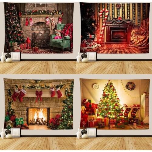 Psychedelic Tree Wall Tapestry Christmas Gift Fireplace Witchcraft Tapestry Xmas Farmhouse Decor Kitchen Wall Carpet Blanket Rug