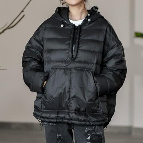 New Women Warm Down Jacket White Duck Hoody Spring And Autumn Coats Female Fashion Clothing