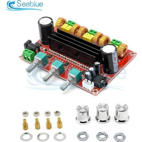 TPA3116 2.1 Digital Audio Power Amplifier Board 2*50W+100W TPA3116D2 Subwoofer Speaker Amplifiers DC12-24V Amplificador Module