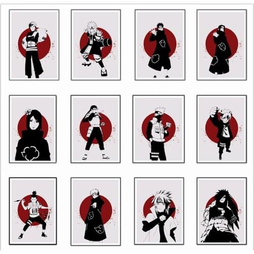 Japanese classic anime Naruto poster prints home decoration childrens living room wall art decoration painting Cuadros