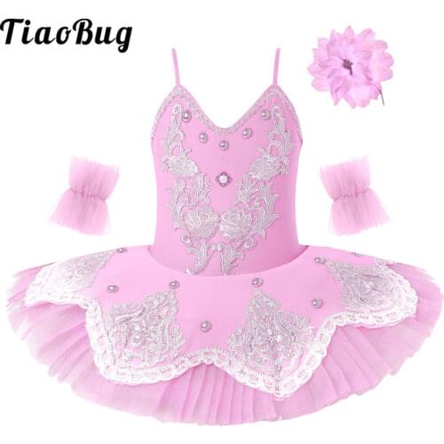 Professional Ballerina Ballet Tutu for Child Children Kids Girls Pancake Tutu Dance Costumes Ballet Dress Girls Swan Dancewear