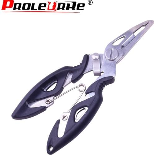 Proleurre Fishing Plier Scissor Braid Line Lure Cutter Hook Remover Tackle Tool Cutting Fish Use Scissors Fishing Pliers PR-241