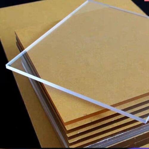 1mm 2mm thickness 100x100mm Plexiglass Transparent Clear plastic Sheet acrylic board organic glass polymethyl methacrylate