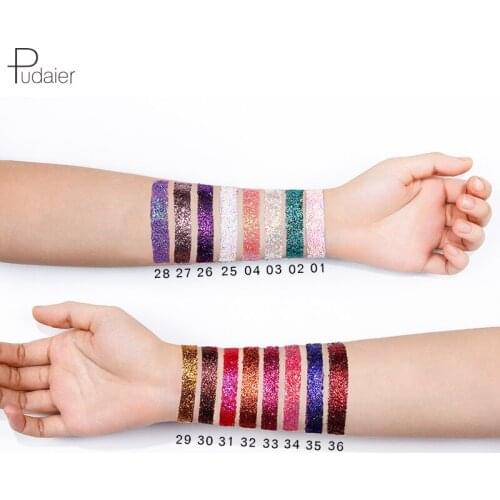 Pudaier Festival Body Glitter Professional Makeup Pigment Powder Face Glitter Makeup Shimmer Highlighter Glitter DIY Cosmetics