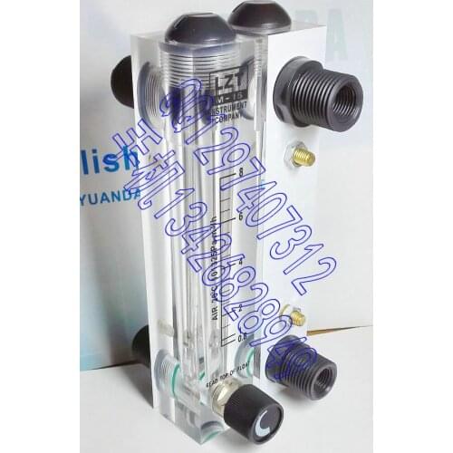 Gas flow meter LZT-15T adjustable air panel flowmeter 0.8-8m3/h cubic meters / hour