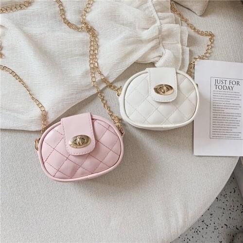 3-12Y Baby Kids Bags Children Cute Solid Pattern Cross-body Handbag Fashion Girls Kids PU Shoulder Messenger Bag