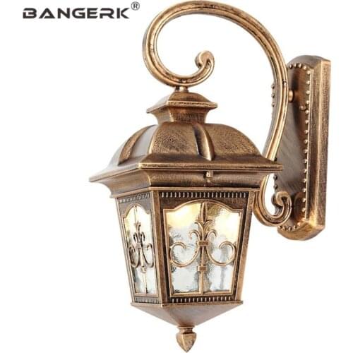 IP65 Waterproof Retro LED Wall lamp Outdoor Antirust Sconce Wall Lights Lighting Aluminum European Garden Porch Light Fixtures
