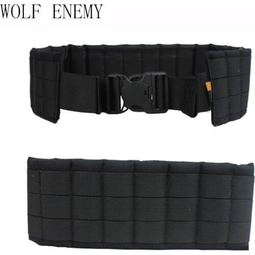 Military Style Universal Free Size Durable Nylon Tactical Belt Trouser Strap Girdle Molle Belt with Buckle Sand Waist Support