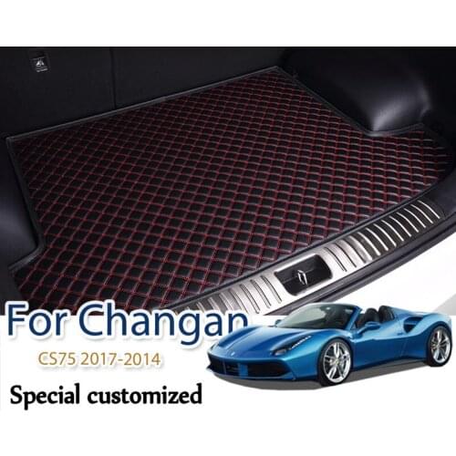 High quality Car Trunk Mats For Changan CS75 2017 2016 2015 2014 Cargo Rear Boot Liner Trunk Mats Carpets Interior Accessories