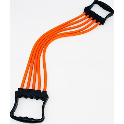 High Quality Custom Resistance Band Gym Equipment Man 5 Springs Chest Expander