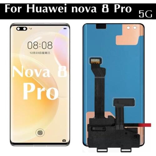 6.72" OLED LCD For Huawei nova 8 Pro 5G BRQ-AN00 LCD Display Touch Screen Assembly Replacement