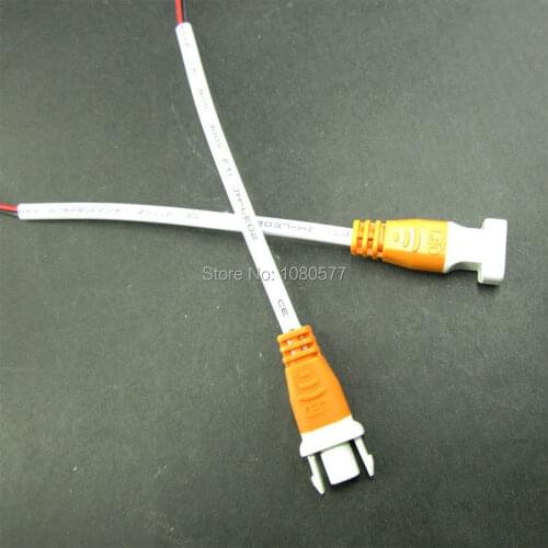 10 Pairs 14cm 2 Pin JST Led Connector Yellow Color With Male Plug and Female Plug For LED Light Terminal Cable